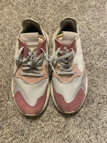 Adidas Nite Jogger W White Womens Shoes DA8666 Size 7.5