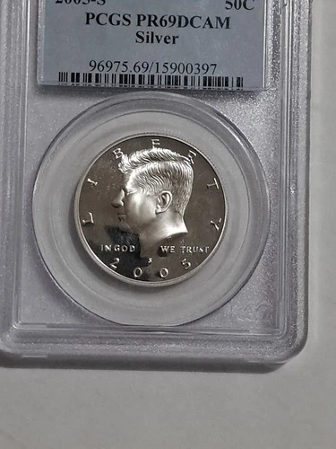 2005-S John F Kennedy SILVER HALF DOLLAR 50 CENTS PCGS PR69 DCAM San Francisco
