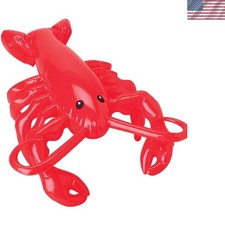 High-Quality 20" Red Inflatable Lobster Toy for Kids Aged 12 - 84
