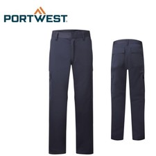 Image of Portwest C701 Navy Combat Multi Pocket Polycotton Work Trousers 32 Reg