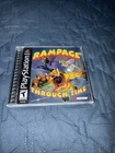 Rampage Through Time (Sony PlayStation 1, 2000) W/ Manual Case - No Game
