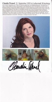 Autograph - Claudia Wenzel