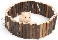 Hamster Suspension Bridge Toy - Long Climbing Wooden Ladder for Hamsters Mice...