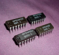 4pcs. Microchip KR514ID2 Seven-segment decoder/driver IC NEW ~ SN7447