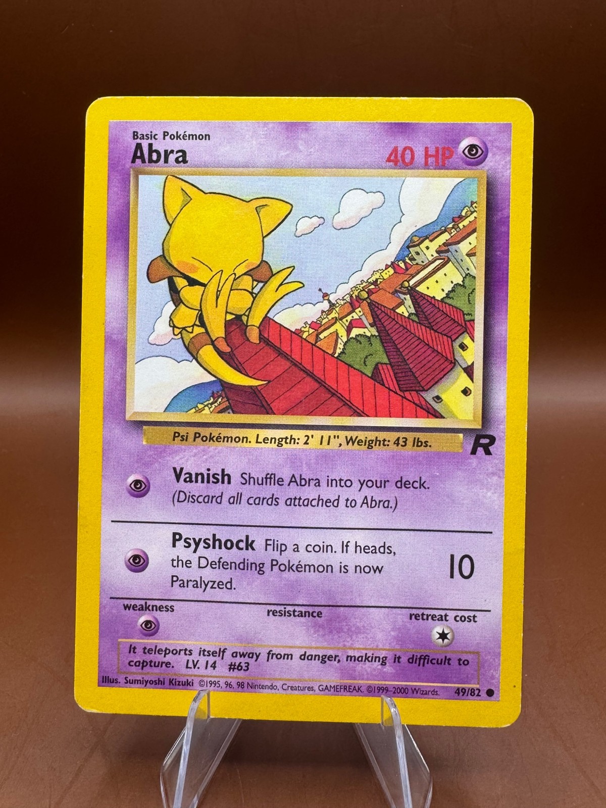Abra 49/82 Team Rocket Pokemon TCG