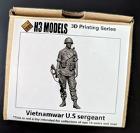 H3 Models HS 35100 - 1:35 Vietnam War US Sergeant (1 Fig) 3D Print