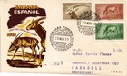 Spanish Sahara 1955 Edifil 123/25 Stamp Day Fauna really circualted (6112)