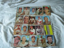 VINTAGE 1962 TOPPS BASEBALL PHILADELPHIA PHILLIES 20 CARD LOT  