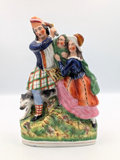 Victorian Staffordshire Figur - The MacDonalds of Glencoe (um 1850)
