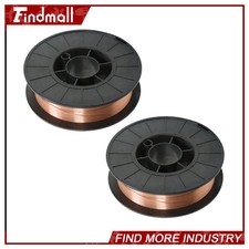 Findmall 2 Pcs ER70S-6 .023" (0.6 mm) Mild Steel MIG Welding Wires 10-Lbs Wire