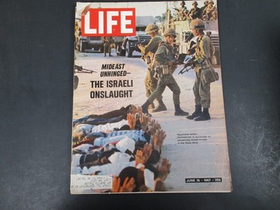 LIFE MAGAZINE JUNE 16 1967 MIDEAST UNHINGED ISRAELI ONSLAUGHT VTG ISSUE