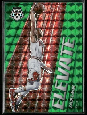 2020-21 Panini Mosaic #1 Zach LaVine Elevate Mosaic Green