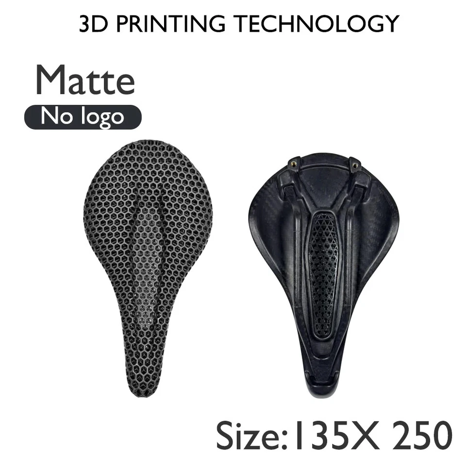 Cojín de asiento de fibra de carbono impreso en 3D sillines integrados para bicicleta MTB/carretera/pista Foto 4 de 4