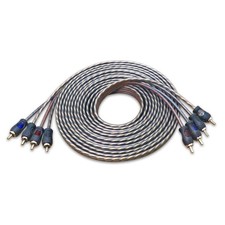 RECOIL RCI417 100 Oxygen Free Copper 17ft 4 Channel RCA Audio Cable Twisted...
