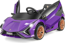 12V Licensed Lamborghini Sian Kids Ride on Car with Parent Remote Control, Sprin