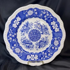 Spode Blue Room Collection TROPHIES Regency Series EUC 10 7/8” Dinner Plate