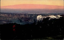 Kilauea And Mauna Loa Hawaii vintage postcard s409