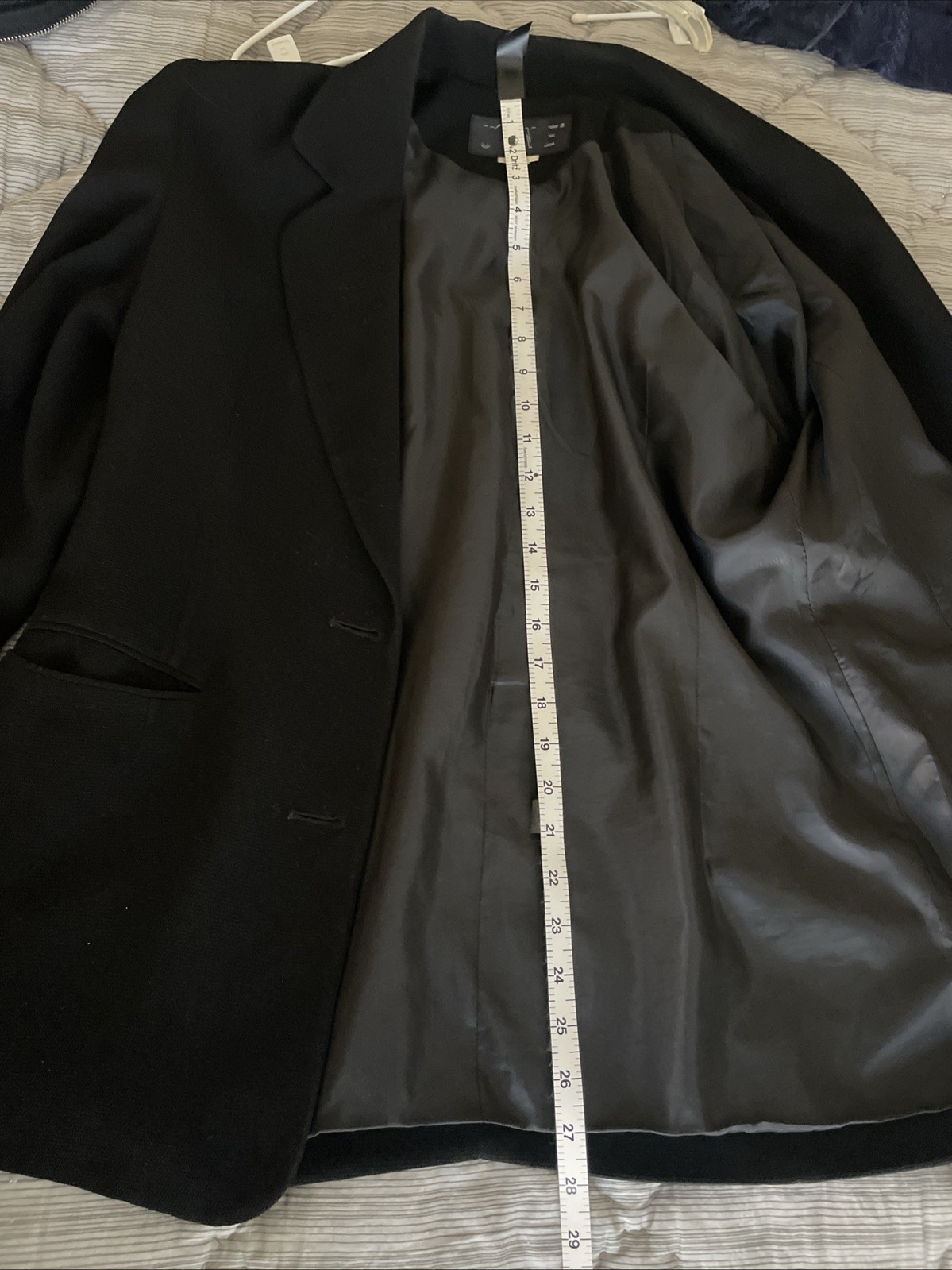 Classic black two button blazer jacket tailored f… - image 6