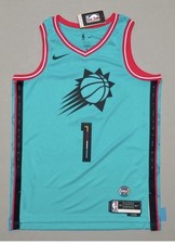 22-23 Nike Men's Phoenix Suns Devin Booker City Edition Jersey - Turquoise (44)