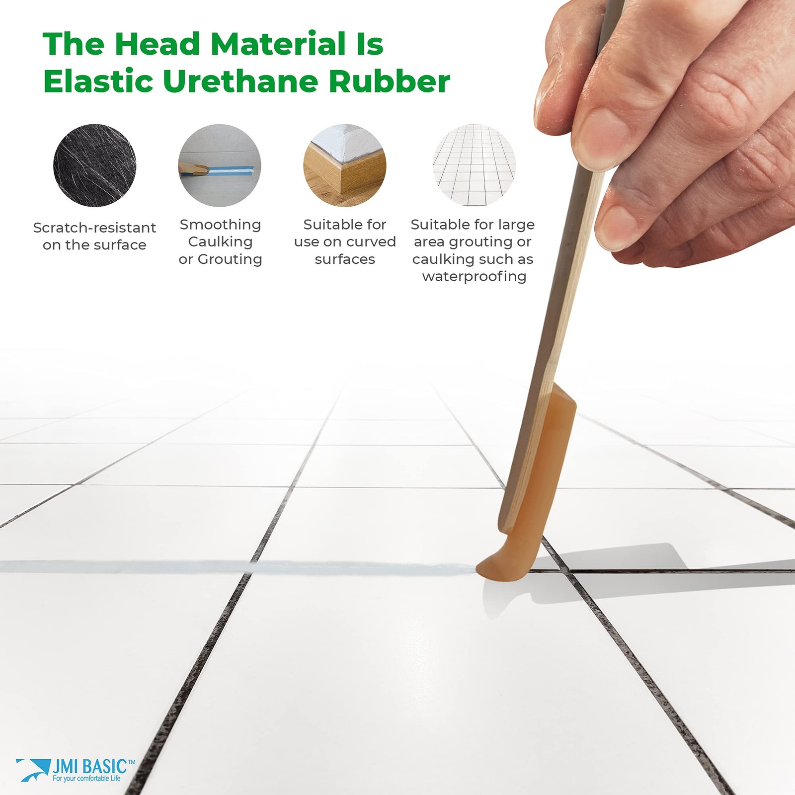 JMIBASIC Grout Caulk Finishing Tool - Multi Size 4 Pieces Set - Smooth Grout ...