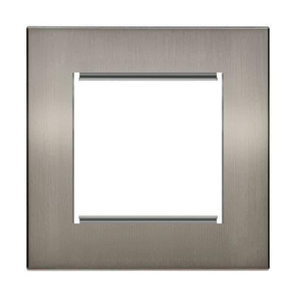 Retrotouch Aura BM13BN-EU1B 1 Gang Euro Module Plate - Brushed Nickel
