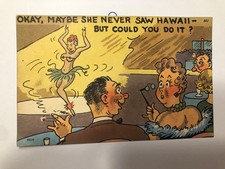 THEODORE GEISEL (aka Dr Seuss) Risque Postcard RARE