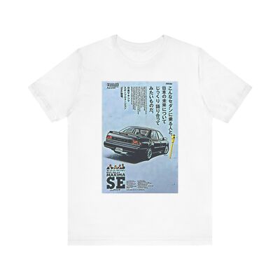 Nissan Maxima SE Graphic Print Tee Shirt Short Sleeve Crewneck Car Art Gift