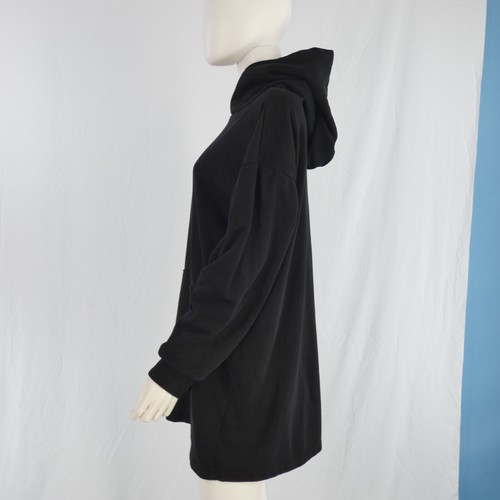 HM Hoodie Sweatshirt Dress Black Loungewear Casual DIVIDED HEavy Blend size M - Picture 10 of 11