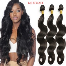 7A Unprocessed Brazilian Indian Virgin Human Hair Extensions Weave 3Bundles/300g