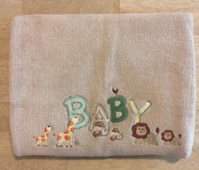 Northpoint Brown 'Baby' Blanket Fleece Plush Fleece Giraffe Monkey Lions