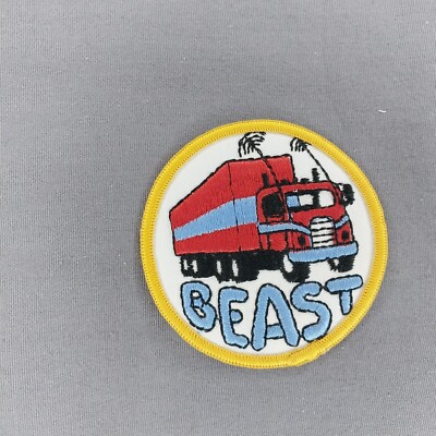 'Beast' Big Rig 18 Wheeler Semi Trucker Trucking 3'' Round Patch