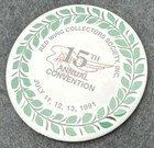 Vtg Red Wing Collectors Society Convention Pin Button MN Pottery 1991