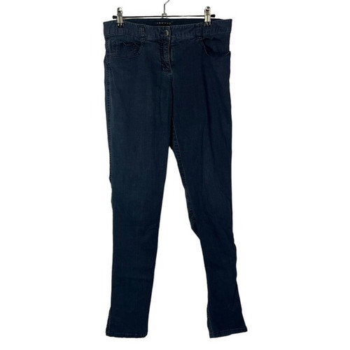 Theory Bethany Dark Wash Ruched Back Skinny Jeans 8