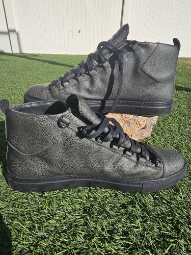 Balenciaga Arena High Top Black Sneakers Men Size US 13 EU 46 Shoes RARE