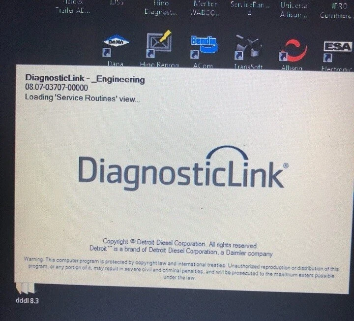 Engine ECU Diagnostic Software Detroit Diesel Coding Programming DDDL..DD13 DD16 - Image 2 of 4