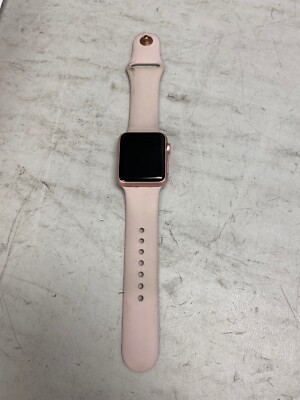 Apple Watch Sport 38mm Aluminum Case Pink with Pink Sport Band - READ