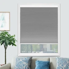 Blackout Cordless Cellular Shades Grey-Blackout, Size 15 ½"W x 40" H