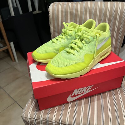 Nike air max 1 ultra Flyknit! Größe 45! farbe Gelb grün