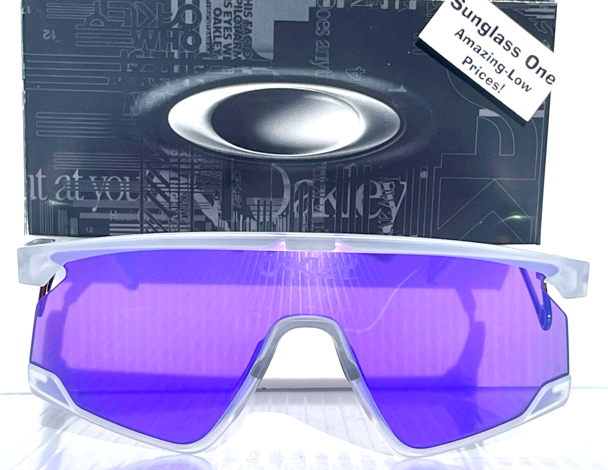 NEW Oakley BXTR Metal Matte Clear PRIZM Violet Purple Lens NEW Oakley BXTR Metal Matte Clear PRIZM Violet Purple Lens