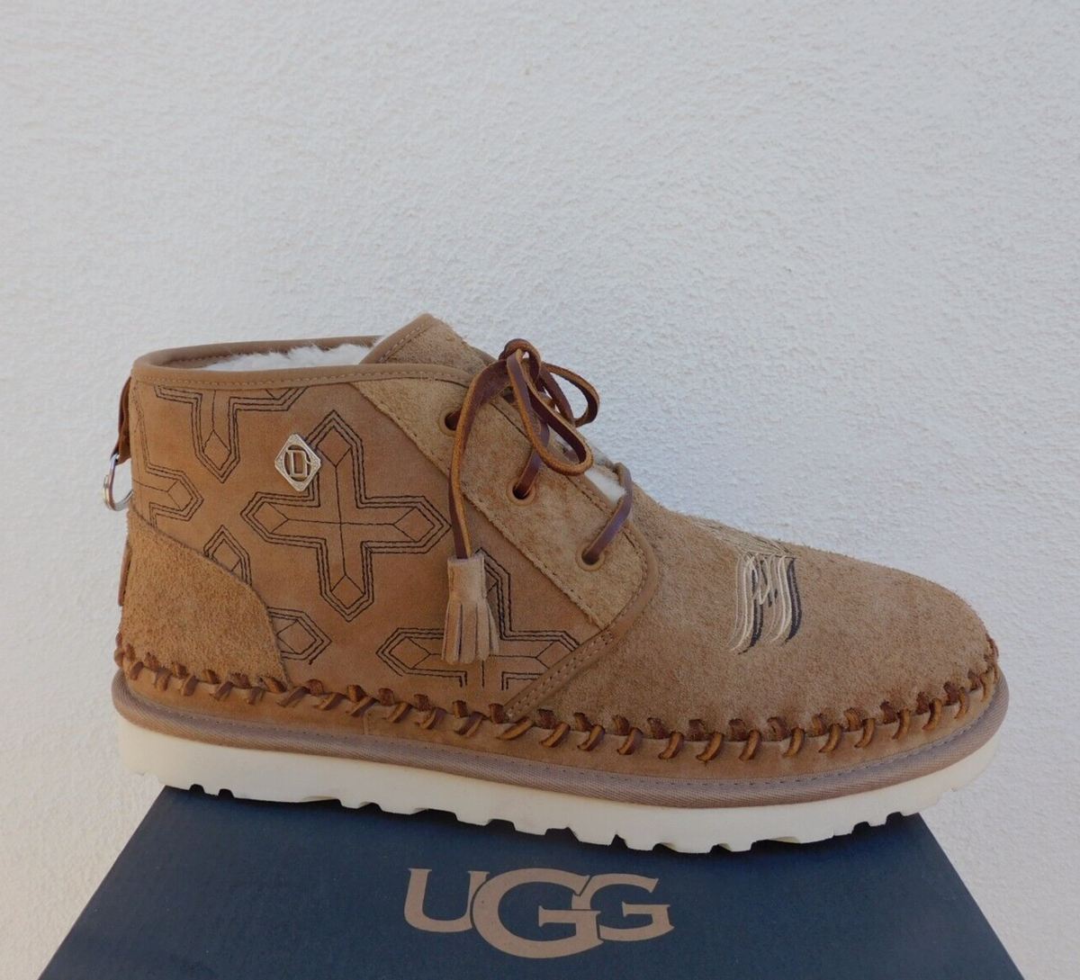 UGG X CHILDREN OF DISCORDANCE CHESTNUT NEUMEL BOOTS, MEN US 13