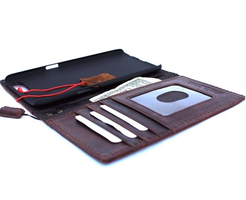 genuine real leather Case for Oppo R11 Plus book wallet cover slim luxury holder - Picture 3 of 9