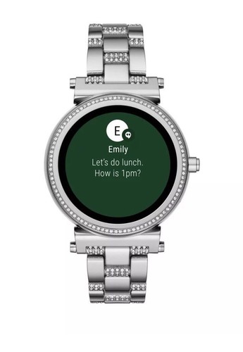 Silver Unisex Sofie Steel Smart Watch 