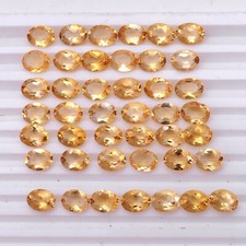 VVS 20 Piezas Citrino Natural Calidad AAA Corte Ovalado Lote Piedras Preciosas Brillantes ~ 9mmx7mm