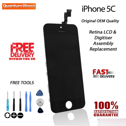 iPhone 5C Original Retina LCD & Digitiser Touch Screen Assembly Replacement NEW - Picture 1 of 2