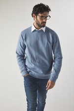 BS341 Felpa GIROCOLLO HOODIE Felpe COTONE ORGANICO poliestere UNISEX felpata