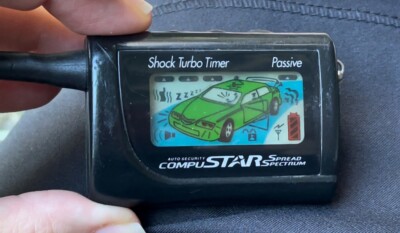 COMPUSTAR 2-WAY 4-BUTTON LCD Remote Start Fob 2WSSR Shock Turbo Timer Passive