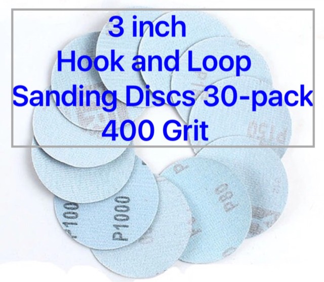 3 inch Hook and Loop Sanding Discs 30/pk 400 Grit eBay