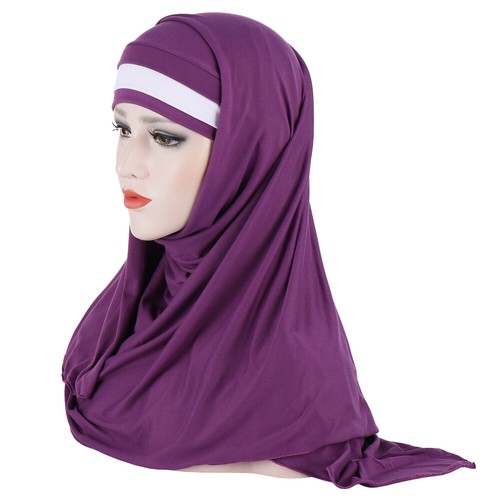 Ramadan Amira Women's Hijab Muslim Long Headscarf Islamic Prayer Head Wrap Shawl - Picture 29 of 47