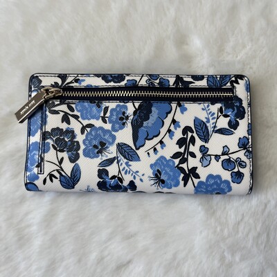 New Kate Spade Madison Vase Floral Large Slim Bifold Wallet