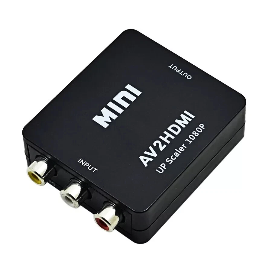 RCA to HDMI Converter Adapter AV 1080P For TV Audio Video Composite CVBS AV2HDMI - Image 3 of 4